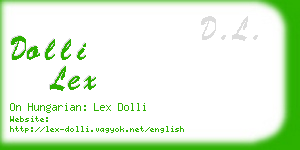 dolli lex business card